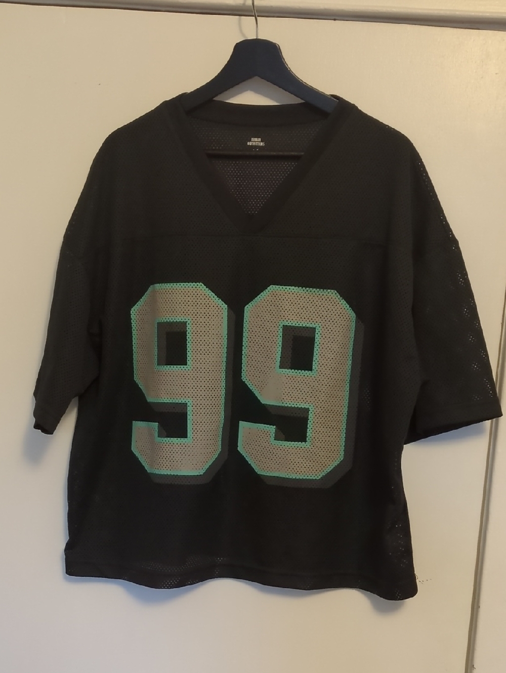 Urban Outfitters Black Mesh Jersey